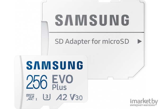 Карта памяти Samsung MicroSD EVO plus 256 ГБ [MB-MC256KA/RU]