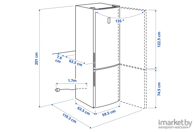 Холодильник Ikea Вэлгонг (104.948.31)