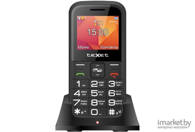 Мобильный телефон TeXet TM-B418 черный (127064)
