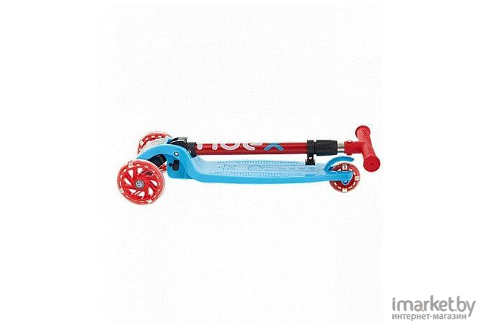 Самокат Ridex Loop 120/70 мм голубой/красный