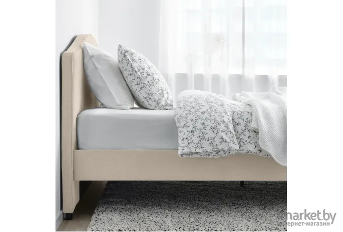 Спальня Ikea Хауга/Лофаллет бежевый/белый [494.860.62]