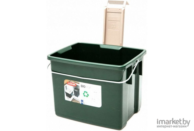 Мусорный контейнер Curver BioBox 6l зеленый [231187]