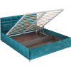 Кровать Mebel-Ars Нью-Йорк бархат 160 сине-зеленый