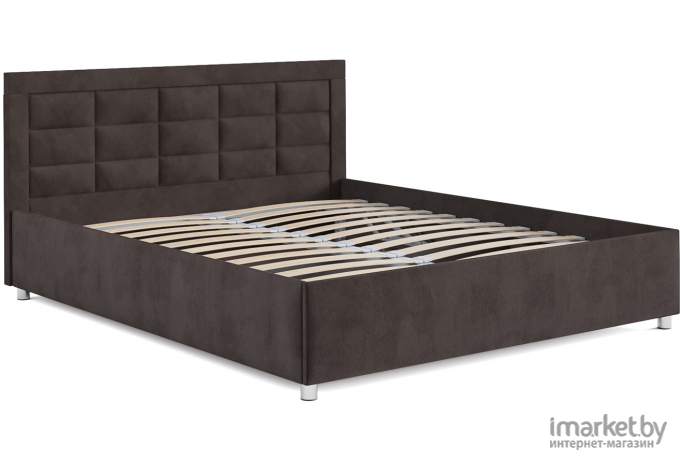 Кровать Mebel-Ars Версаль кордрой 160 коричневый