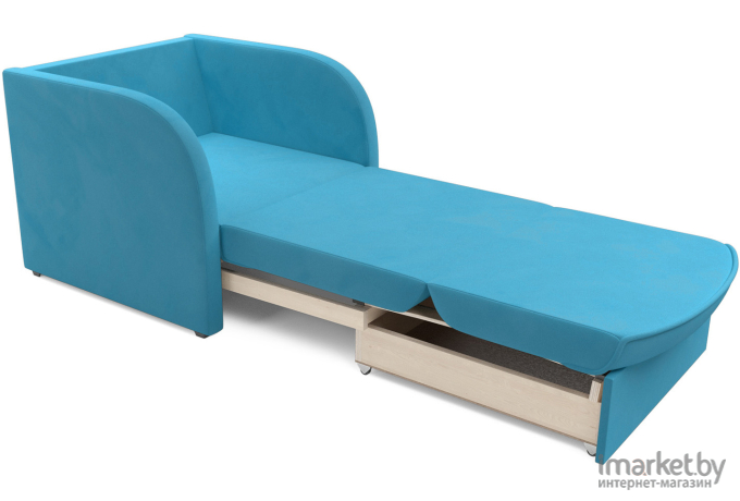 Кресло-кровать Mebel-Ars Малютка рогожка синий