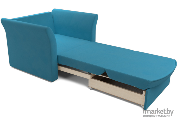 Кресло-кровать Mebel-Ars Малютка №2 рогожка синий