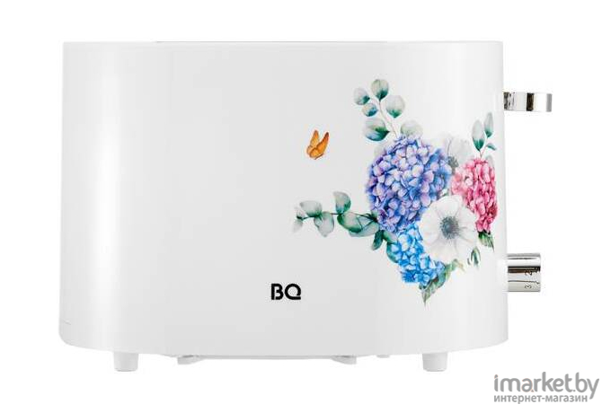 Тостер BQ T1003 белый/цветы