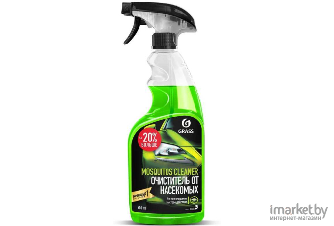 Очиститель для авто Grass Средство для удаления следов насекомых Mosquitos Cleaner 600мл (110372)