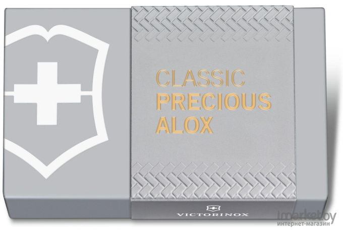 Туристический нож Victorinox перочинный Classic Precious Alox 58мм 5 функц. золотистый [0.6221.408G]