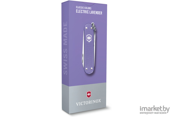 Туристический нож Victorinox перочинный Classic Electric Lavender 58мм 7функц. [0.6221.223G]