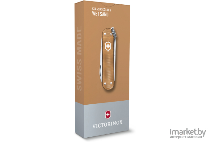 Туристический нож Victorinox перочинный Classic Wet Sand 58мм 7функц. [0.6221.255G]