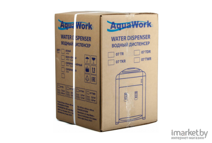 Кулер для воды AquaWork 0.7-TWR настольный белый/черный [24609]