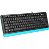 Клавиатура A4Tech Fstyler USB черный/синий [FKS10 BLUE]