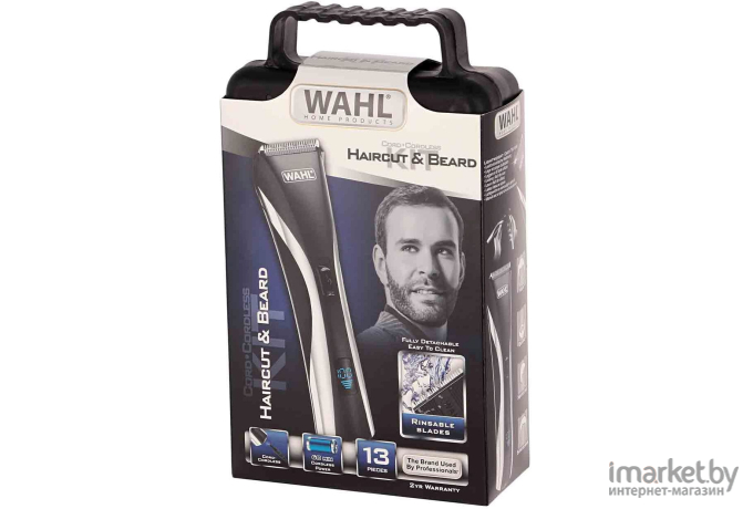 Машинка для стрижки волос Wahl Hair & Beard 9697-1016 LCD, черный [9697-1016]