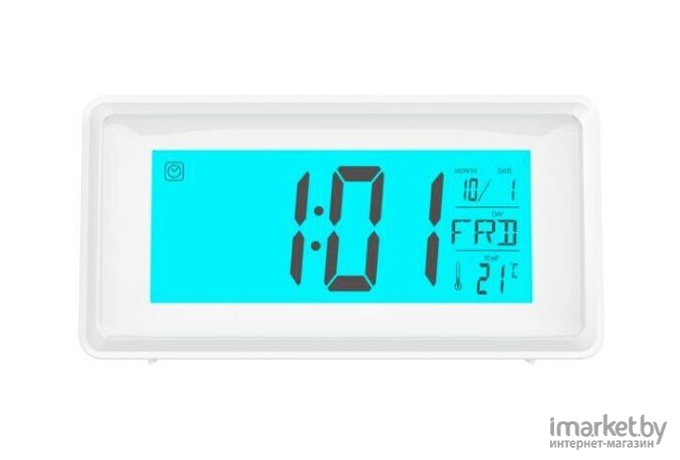 Часы-будильник Ritmix CAT-101 White
