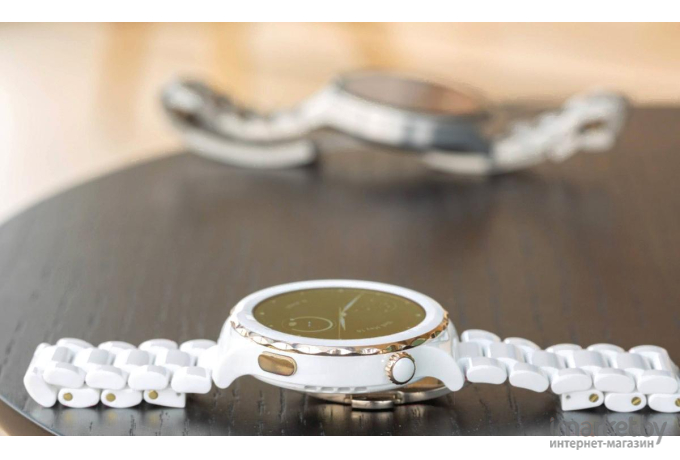 Смарт-часы HUAWEI модель FRG-B19 белый керамический корпус с золотым безелем