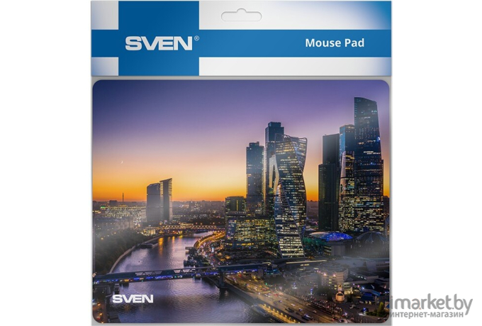 Коврик для мыши SVEN MP-03 City (220x180x2мм, ткань + резина)