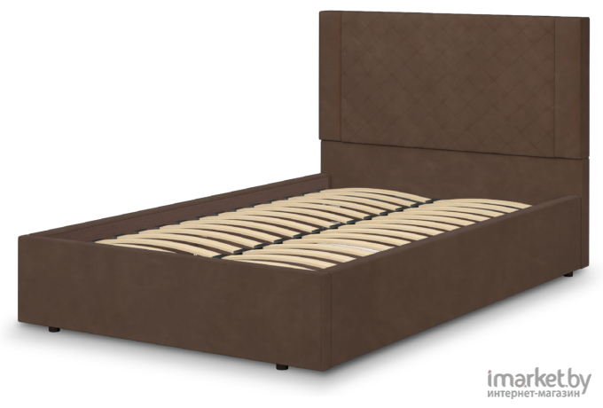 Кровать мягкая Аквилон Женева 12 М (Конфетти шоколад)