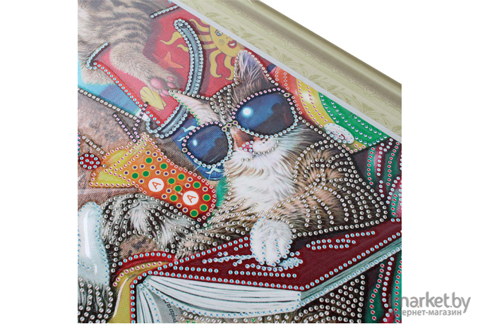 Алмазная живопись Darvish Коты на отдыхе (DV-12412-21)