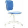 Детское кресло Бюрократ CH-W204NX Velvet 86 голубой