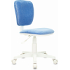 Детское кресло Бюрократ CH-W204NX Velvet 86 голубой