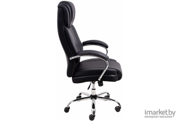 Офисное кресло AksHome Octavian Chrome Eco черный