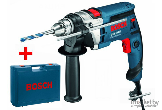 Профессиональная дрель Bosch GSB 16 RE Professional (0.601.14E.600)