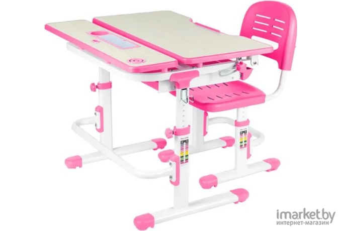 Стол-парта + стул Fun Desk Lavoro Pink
