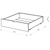 Кровать подростковая Pituso BamBino+ящик белый (670001р/+ящик/тип2)