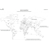 Пазл Woodary Карта мира XXL многоуровневый венге (3150)