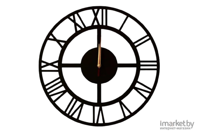 Настенные часы Woodary 40см чёрный (2006)