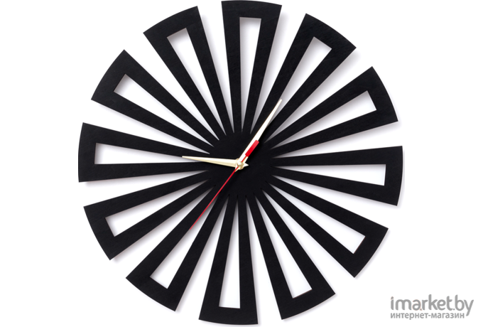 Настенные часы Woodary 30см чёрный (2033)