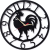 Настенные часы Woodary 30см чёрный (2039)