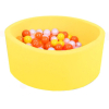Детский сухой бассейн Kampfer Pretty Bubble желтый + 200 шаров желтый/оранжевый/жемчужный