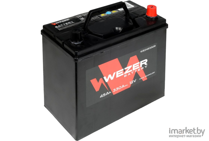 Автомобильный аккумулятор Wezer WEZ45330R