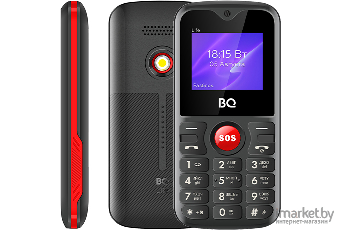 Мобильный телефон BQ Life BQ-1853 Black/Red