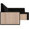 Кухонный диван Mebel-Ars Бали 174х98 правый велюр черный (М11-3-9)
