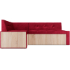 Кухонный диван Mebel-Ars Бали 174х98 левый бархат красный (М11-4-1)