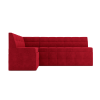 Кухонный диван Mebel-Ars Атлантис 212х84 левый кордрой красный (М11-6-16)