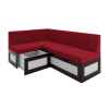 Кухонный диван Mebel-Ars Нотис 207х82 левый кордрой красный (М11-14-16)