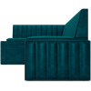 Кухонный диван Mebel-Ars Вермут 193х82 левый бархат сине-зеленый Star Velvet 43 Black Green (М11-20-2)