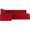 Кухонный диван Mebel-Ars Вермут 193х82 левый кордрой красный (М11-20-16)