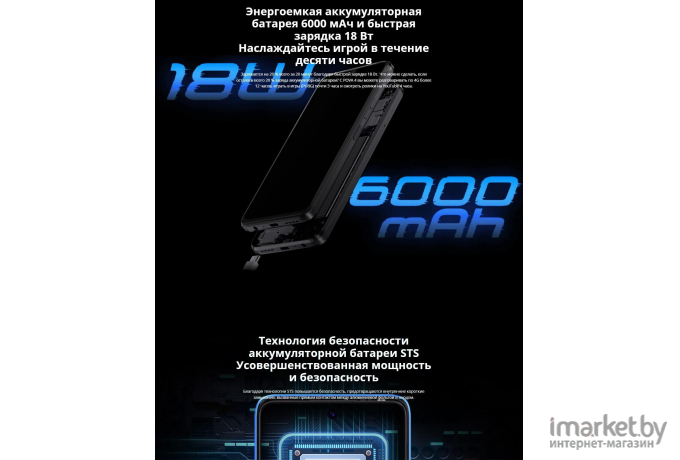 Смартфон Tecno Pova 4 8GB/128GB Uranolith Grey (LG7n)