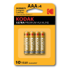 Батарейка Kodak Ultra Premium alkaline AA LR6 4BP