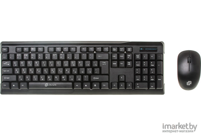 Комплект клавиатура + мышь Oklick 230M черный