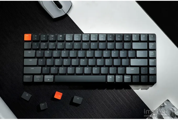 Беспроводная клавиатура Keychron K3 Grey (White Led, Hot-Swap, Keychron Optical Red Switch)