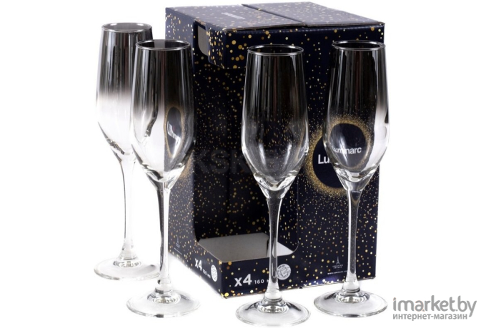 Набор бокалов для шампанского Luminarc Silver haze O0092