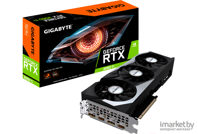 Видеокарта Gigabyte GeForce RTX 3060 Ti Gaming OC D6X 8G (GV-N306TXGAMING OC-8GD)