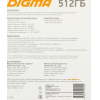 Карта памяти Digma microSDXC 512Gb Class10 Digma CARD30 + adapter (DGFCA512A03)