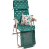 Кресло-шезлонг с матрасом и подушкой HAUSHALT Nika HHK7/G темно-зеленый